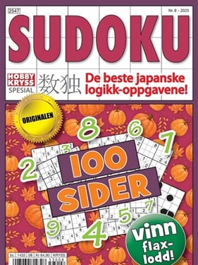 Hobby Kryss Sudoku forside
