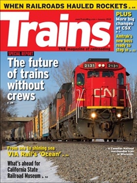 Trains Magazine (US) forside